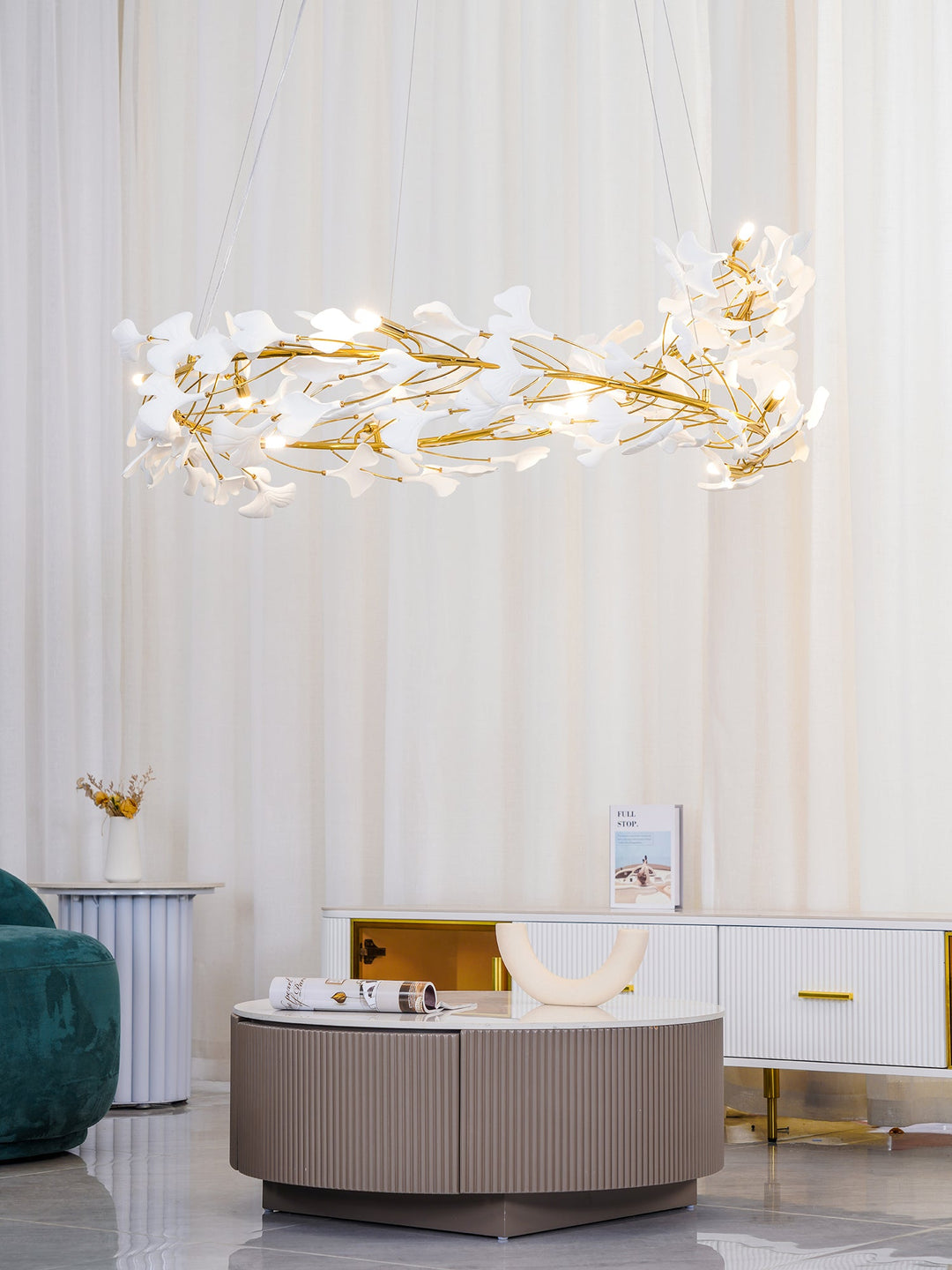 Gingko Halo Kandelaber