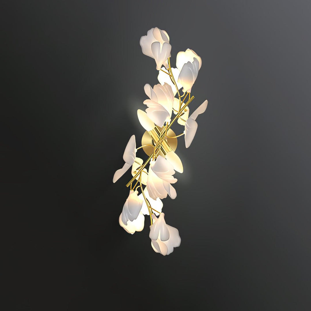 Gingko Blommor Vägglampa