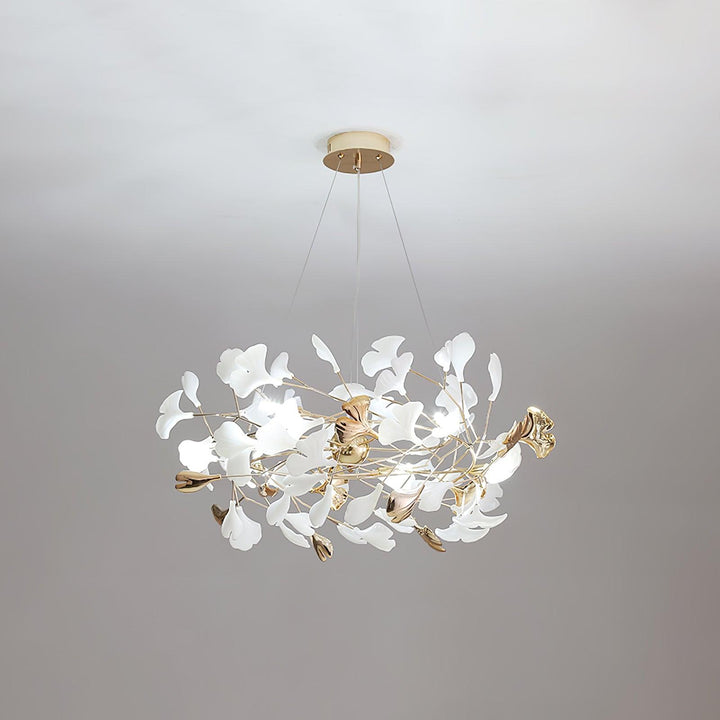Gingko Bough Rund Kandelaber