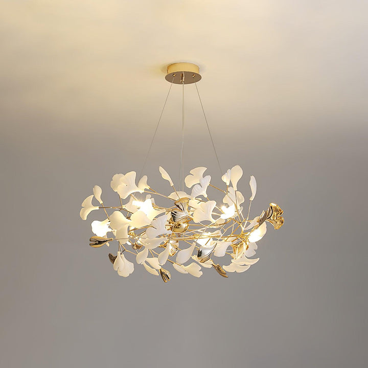 Gingko Bough Rund Kandelaber