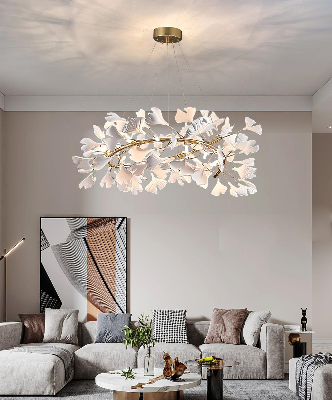 Gingko Halo Kandelaber
