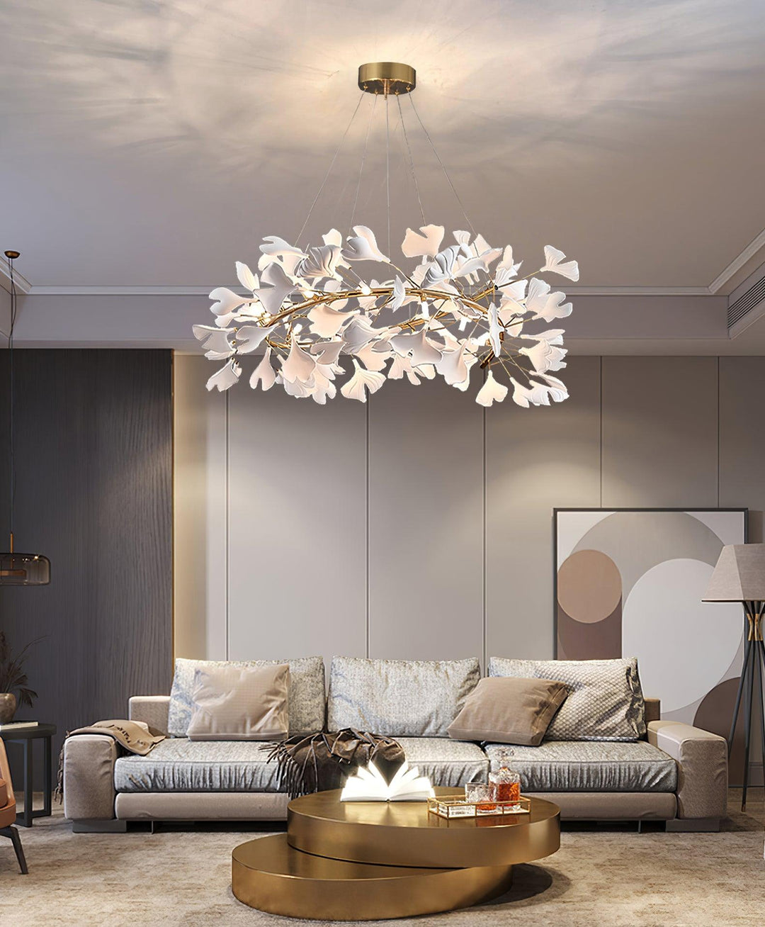 Gingko Halo Kandelaber