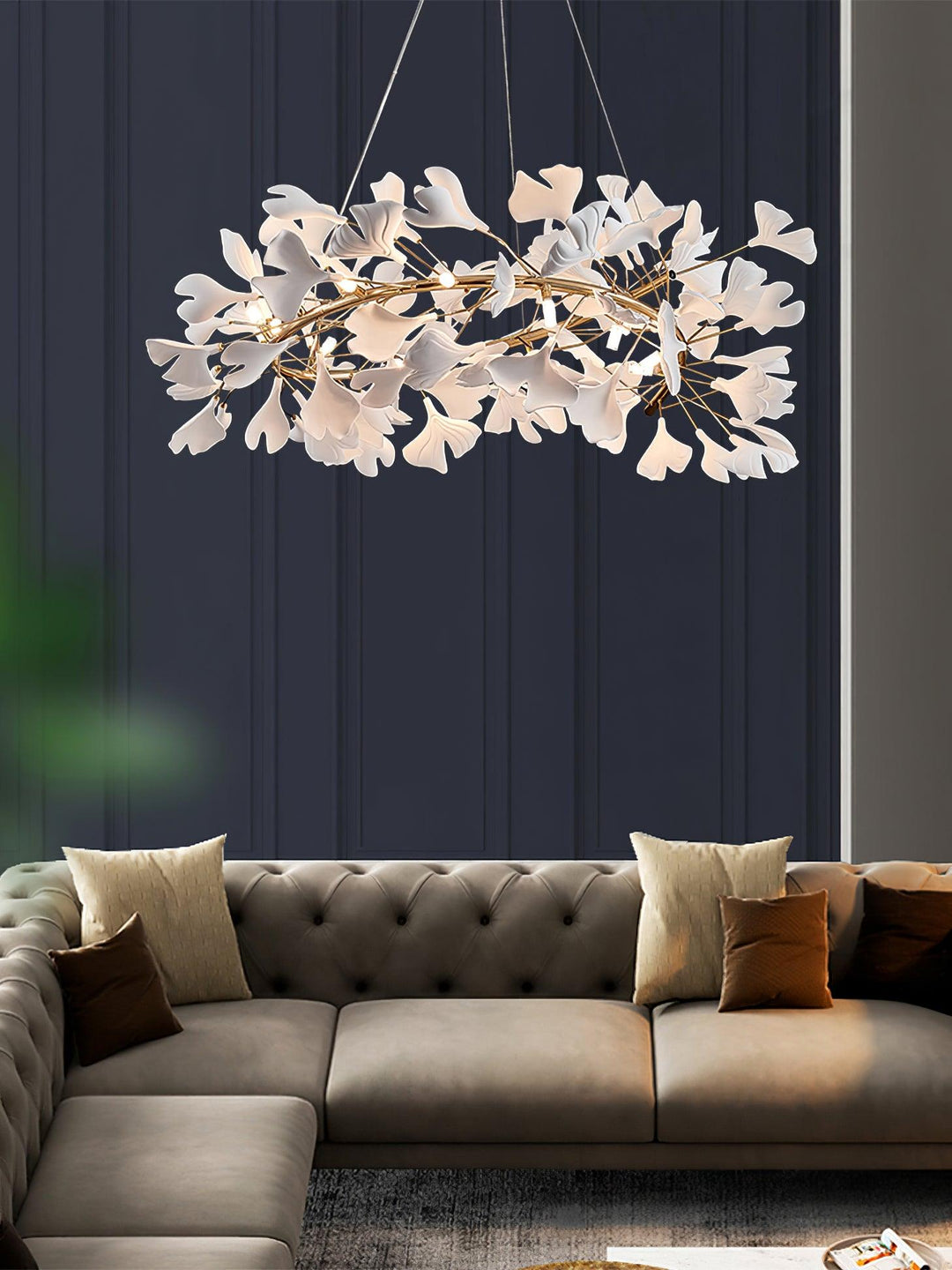 Gingko Halo Kandelaber