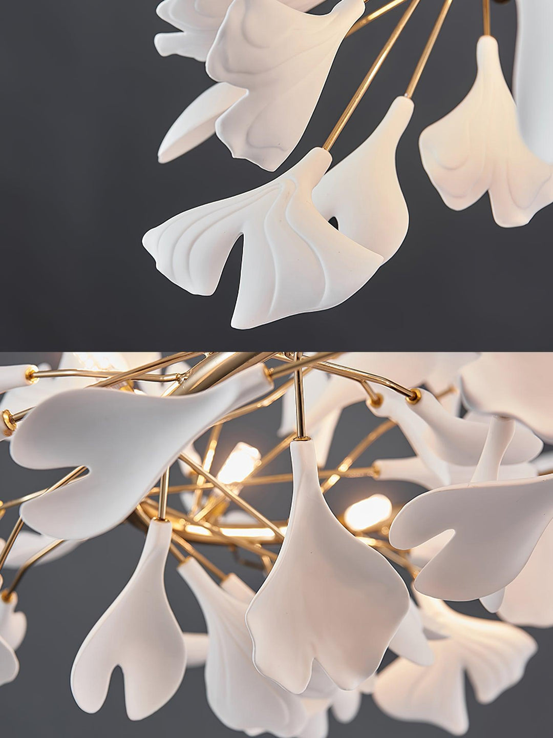 Gingko Halo Kandelaber