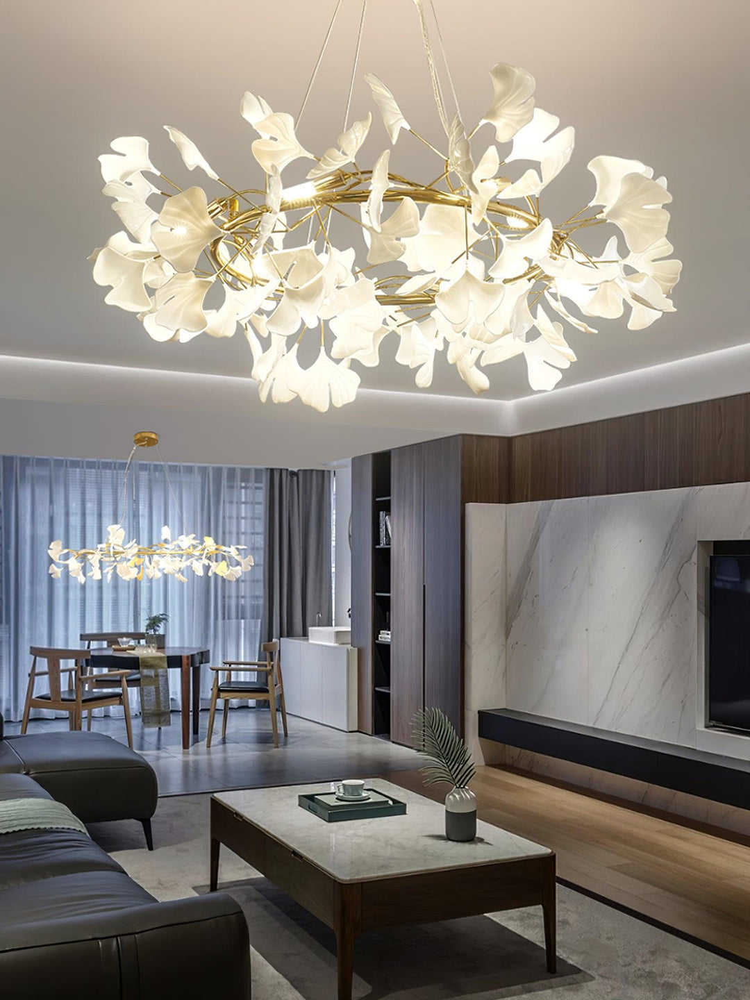 Gingko Crown Kandelaber
