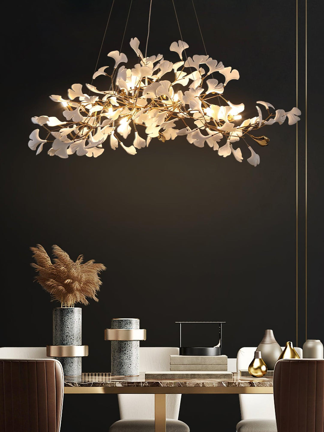 Gingko Plume Kandelaber