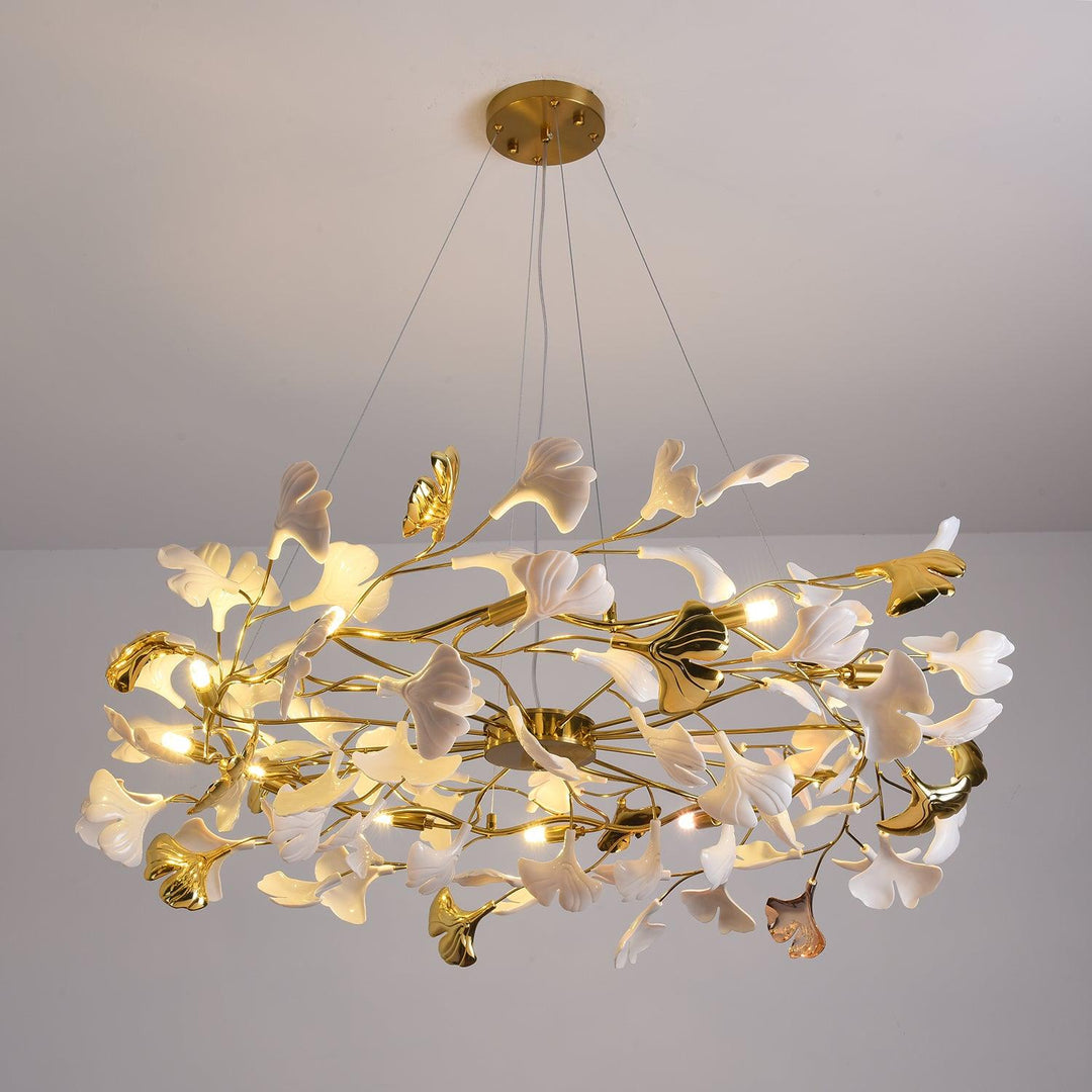 Ginkgo Ring Kandelaber