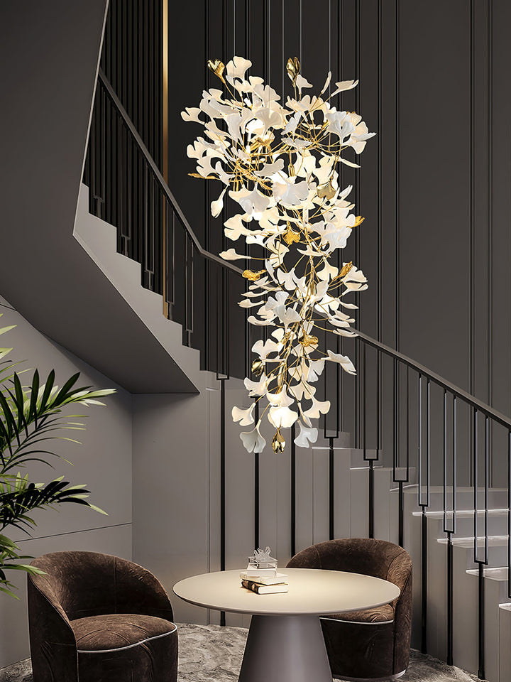 Gingko Draperad Kandelaber