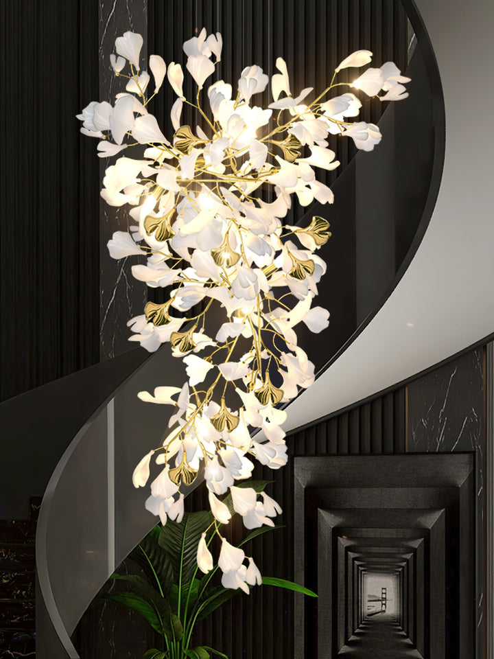 Gingko Draperad Kandelaber
