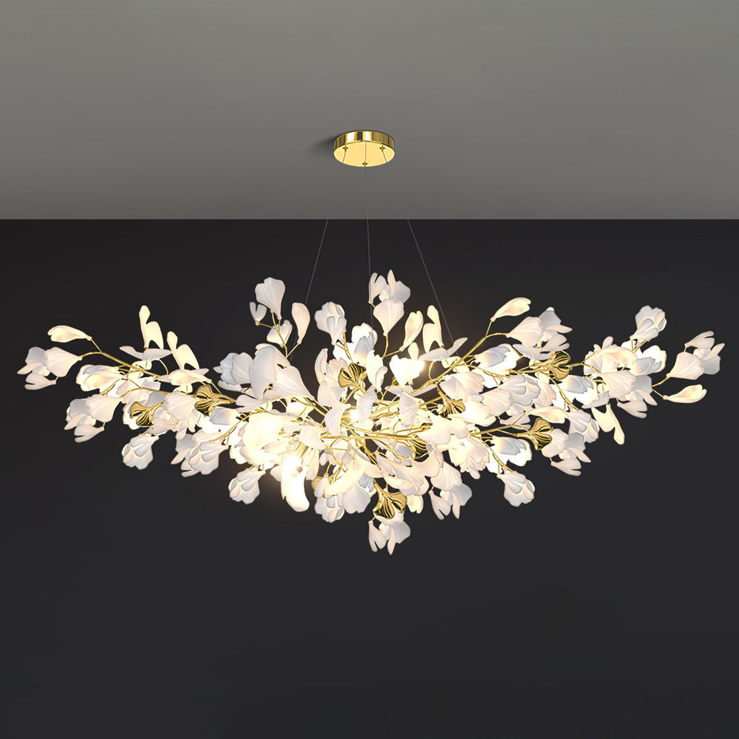 Gingko Draperad Kandelaber