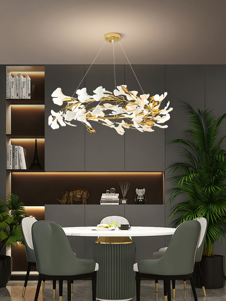 Gingko Draperad Kandelaber