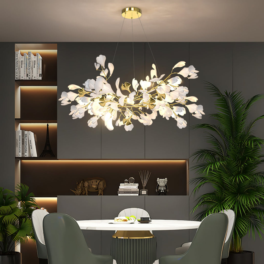 Gingko Draperad Kandelaber