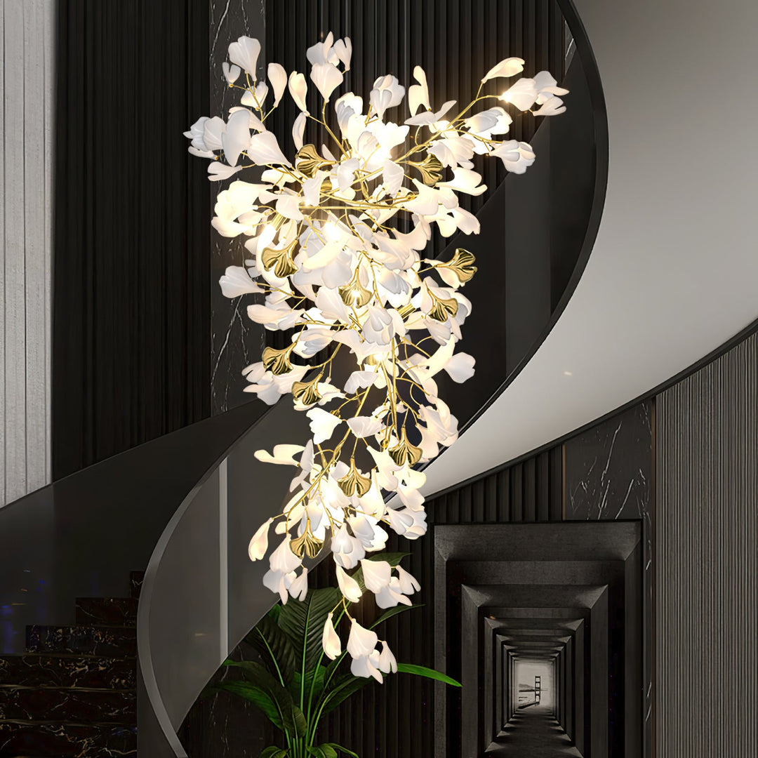 Gingko Draperad Kandelaber