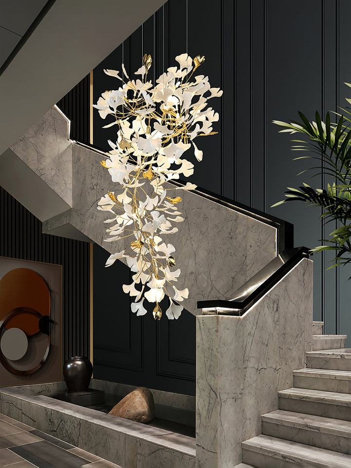 Gingko Draperad Kandelaber