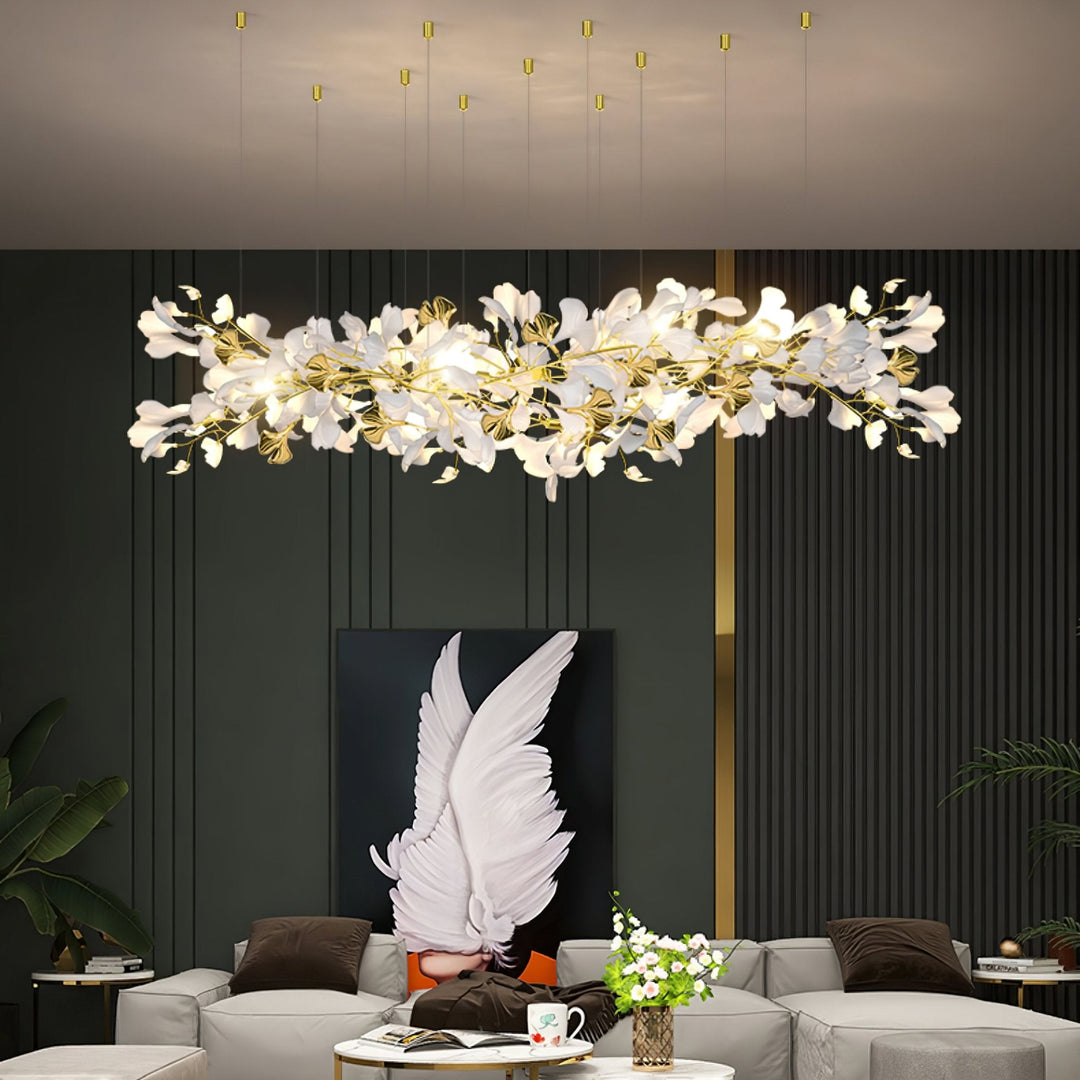 Gingko Draperad Kandelaber