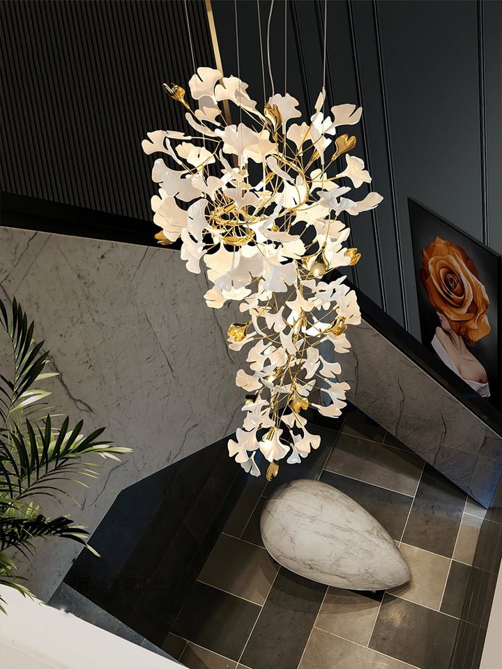 Gingko Draperad Kandelaber