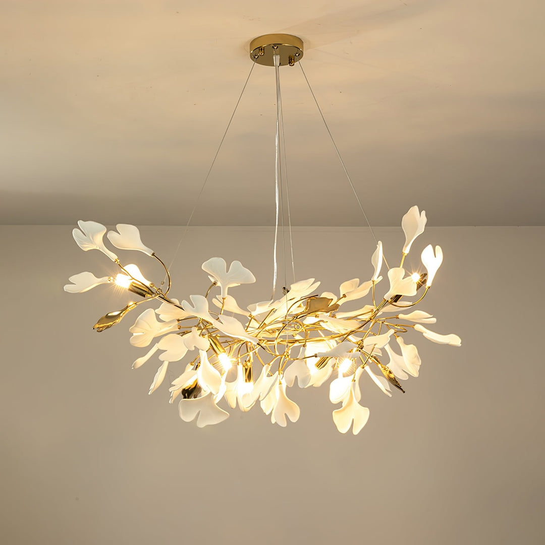 Gingko Draperad Kandelaber