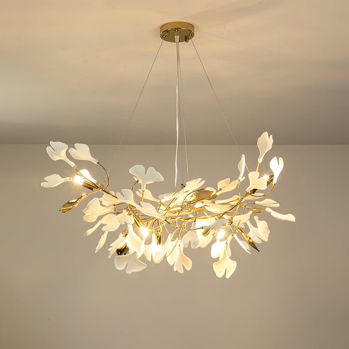 Gingko Draperad Kandelaber