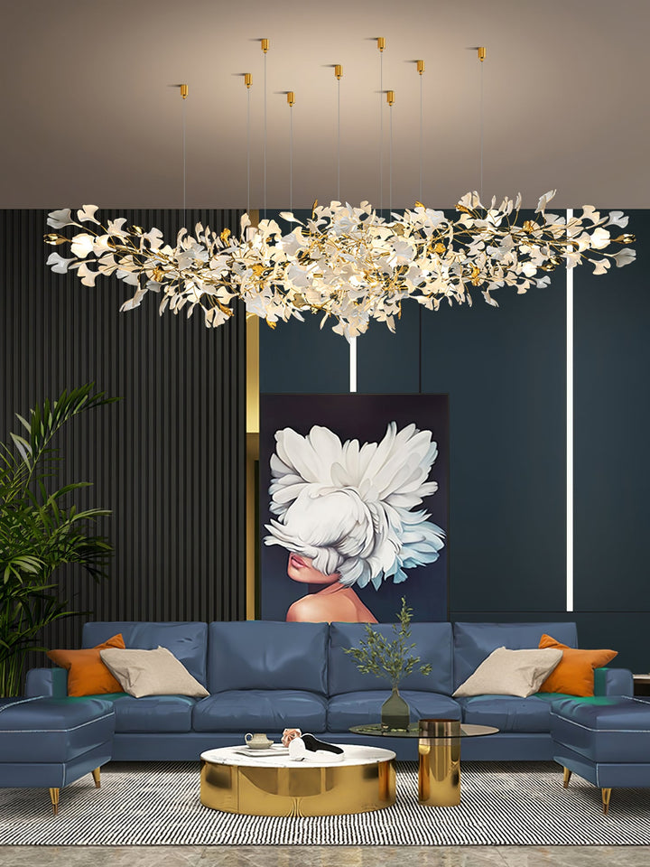 Gingko Draperad Kandelaber