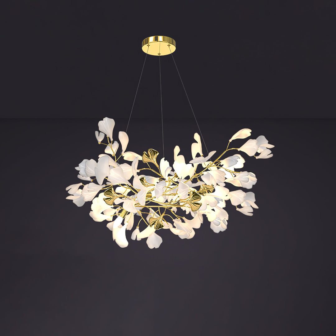 Gingko Draperad Kandelaber