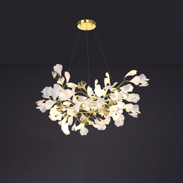 Gingko Draperad Kandelaber
