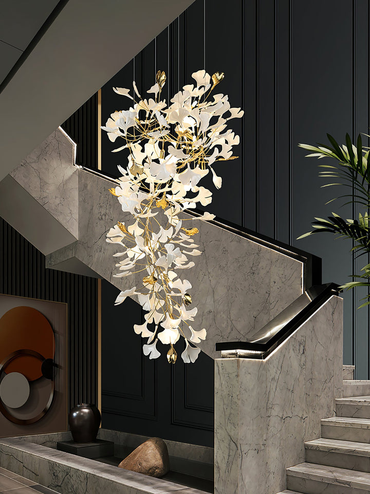 Gingko Draperad Kandelaber