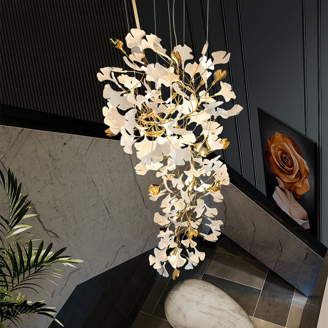 Gingko Draperad Kandelaber