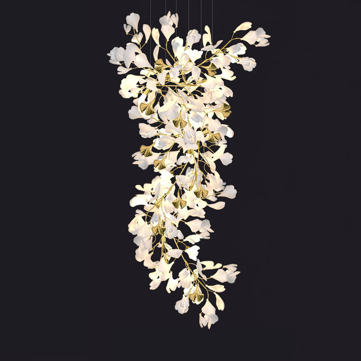 Gingko Draperad Kandelaber