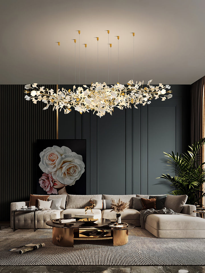 Gingko Draperad Kandelaber