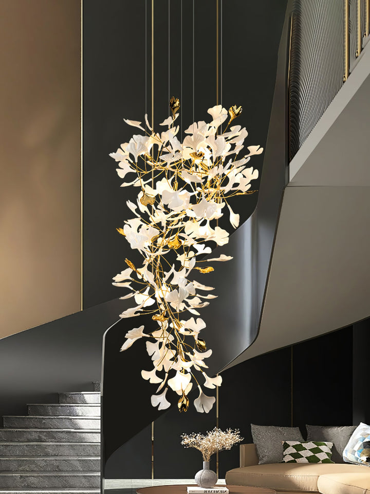 Gingko Draperad Kandelaber