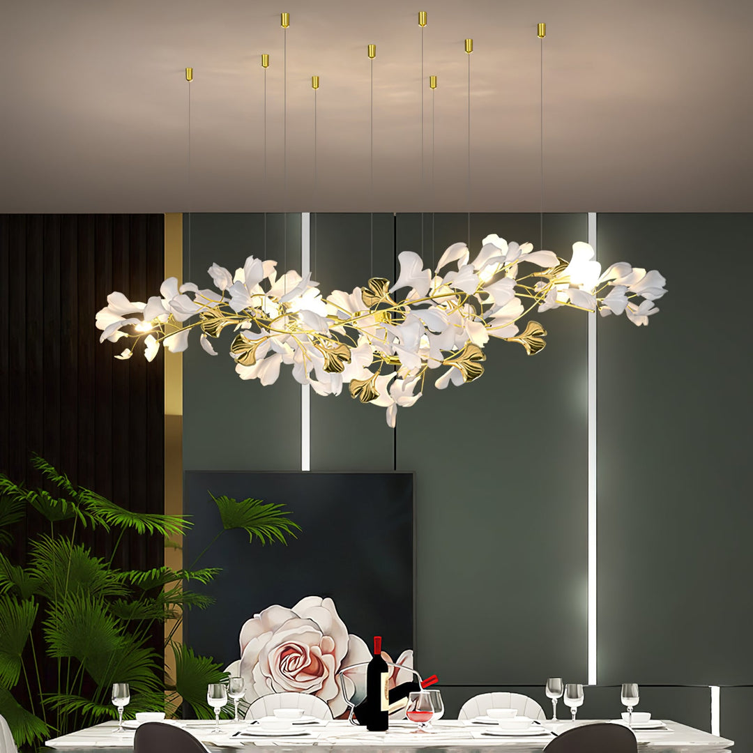 Gingko Draperad Kandelaber