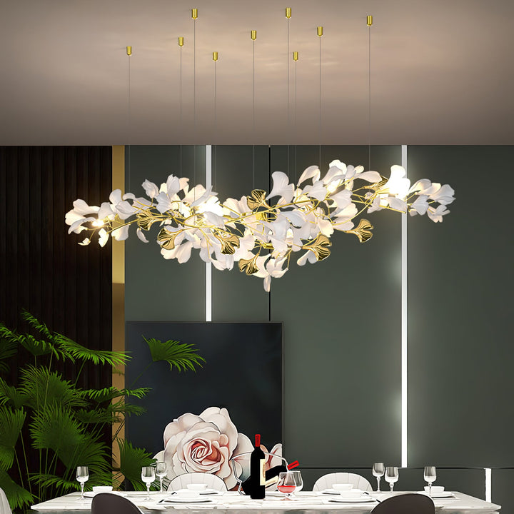 Gingko Draperad Kandelaber