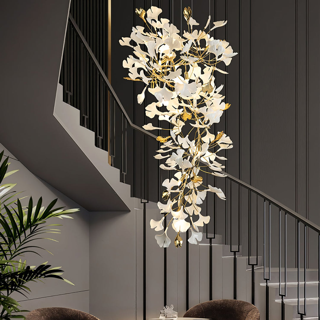 Gingko Draperad Kandelaber