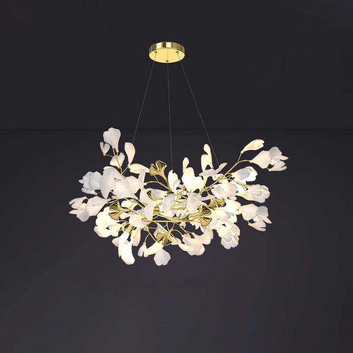Gingko Draperad Kandelaber