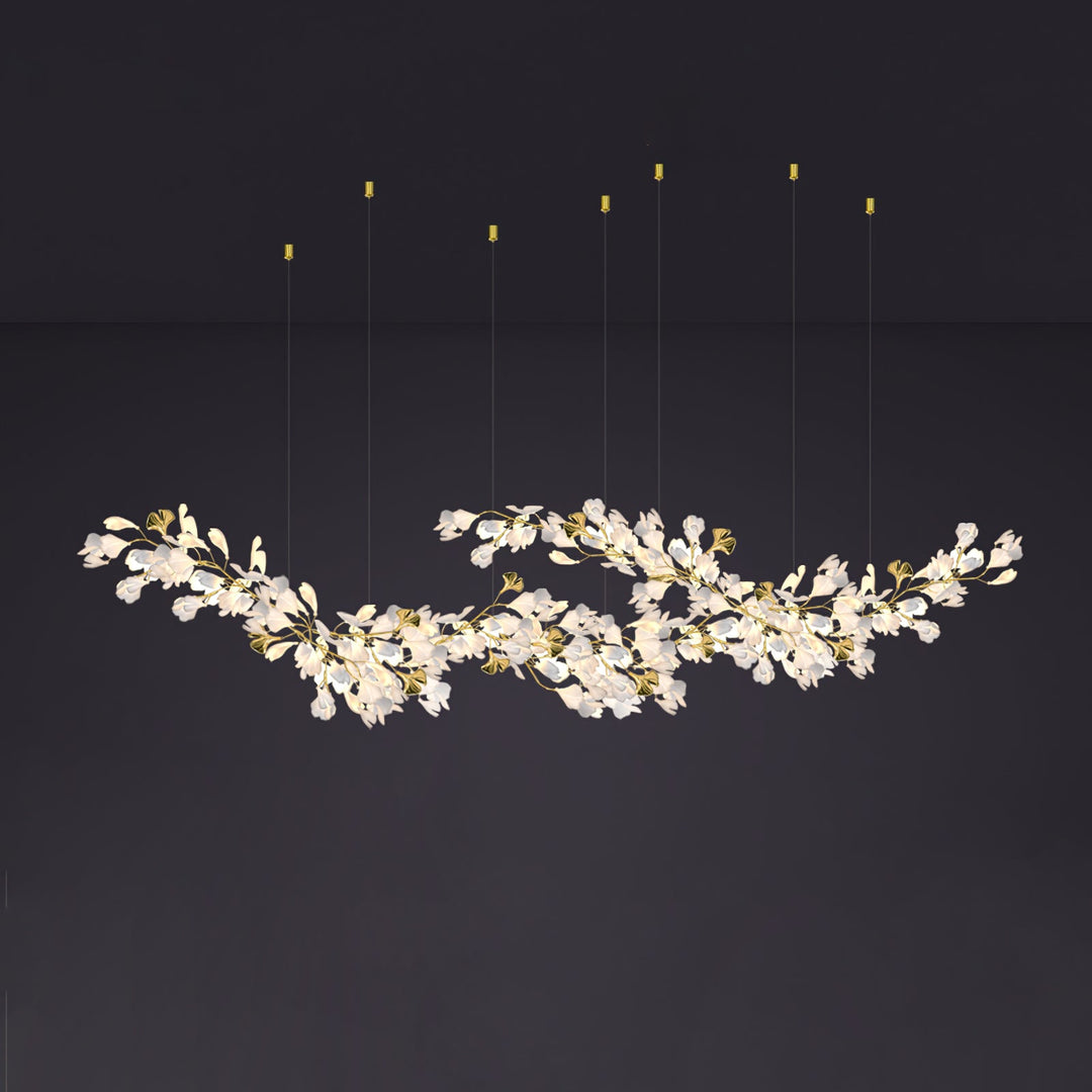 Gingko Draperad Kandelaber