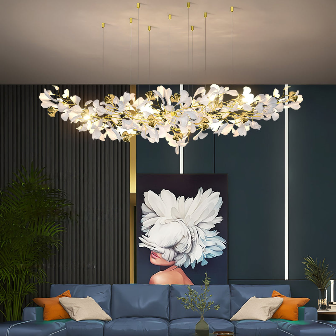 Gingko Draperad Kandelaber