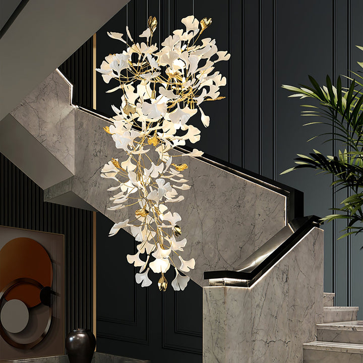 Gingko Draperad Kandelaber