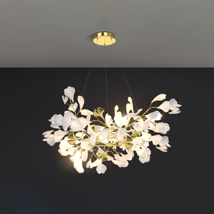 Gingko Draperad Kandelaber