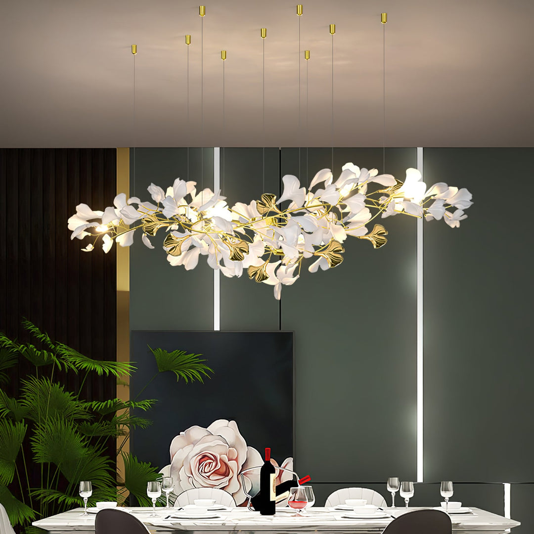 Gingko Draperad Kandelaber