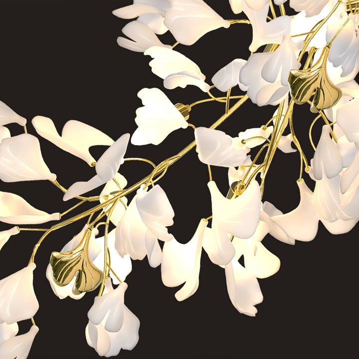 Gingko Draperad Kandelaber