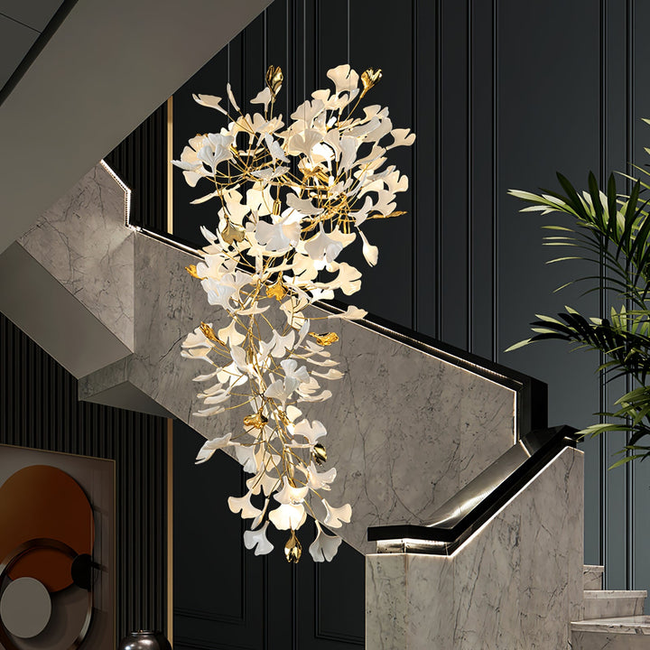 Gingko Draperad Kandelaber