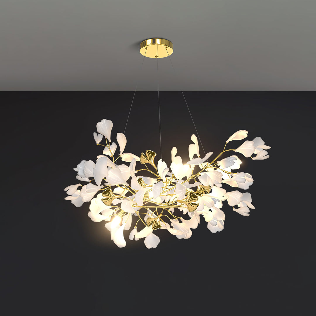 Gingko Draperad Kandelaber