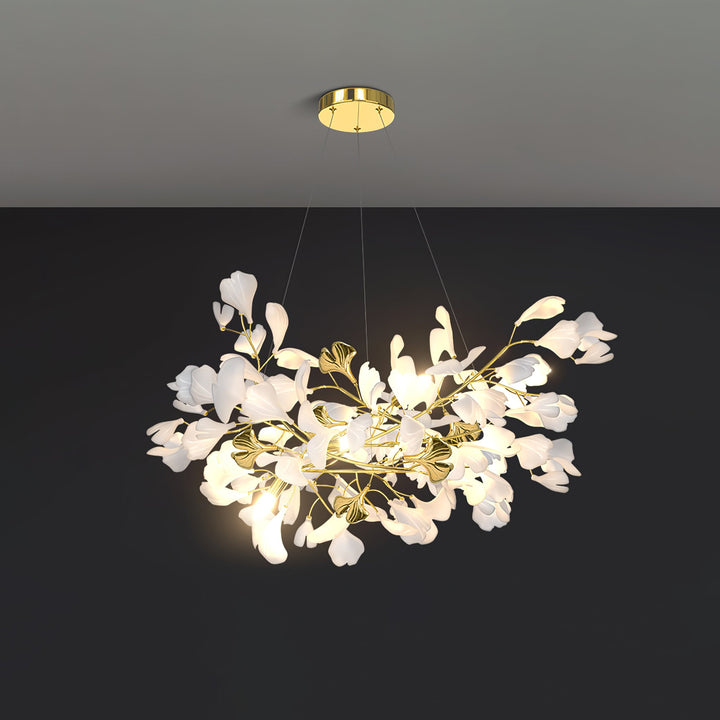 Gingko Draperad Kandelaber