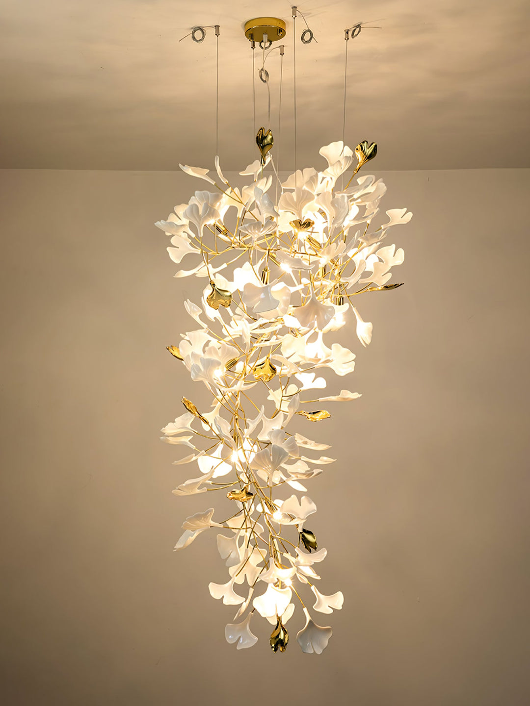 Gingko Draperad Kandelaber