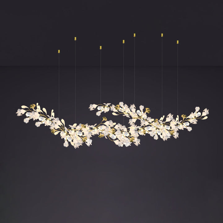 Gingko Draperad Kandelaber