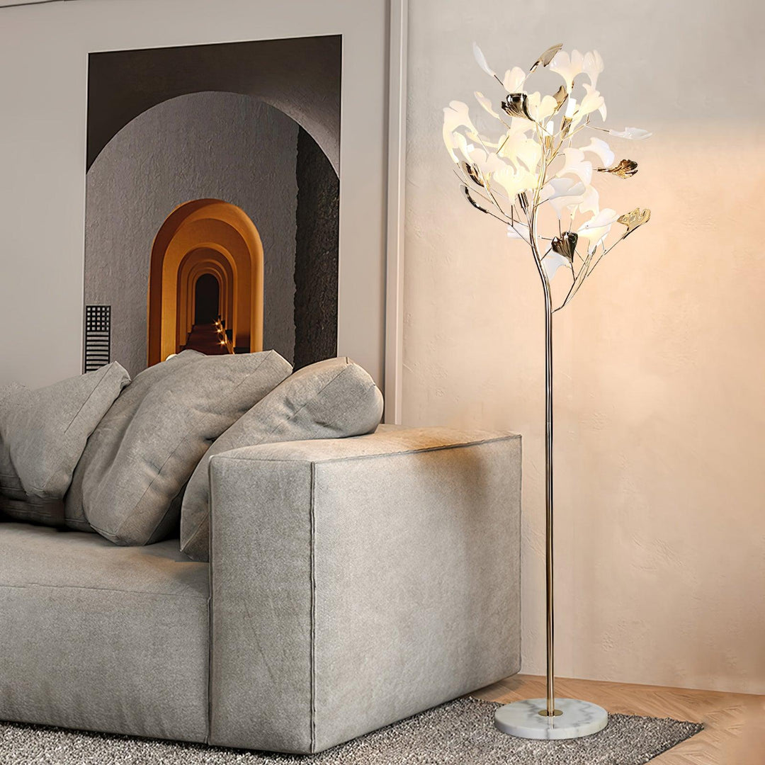 Ginkgo Blad Golvlampa