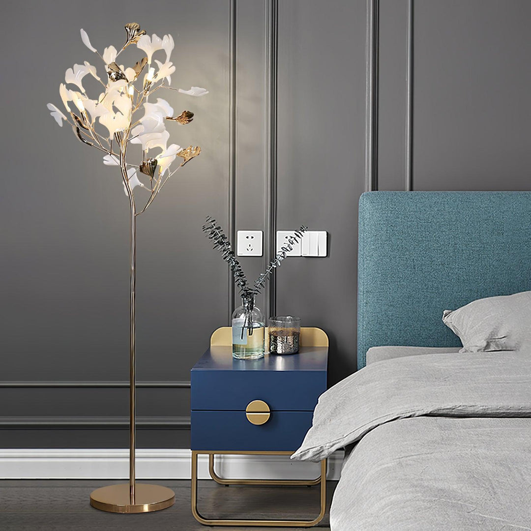 Ginkgo Blad Golvlampa
