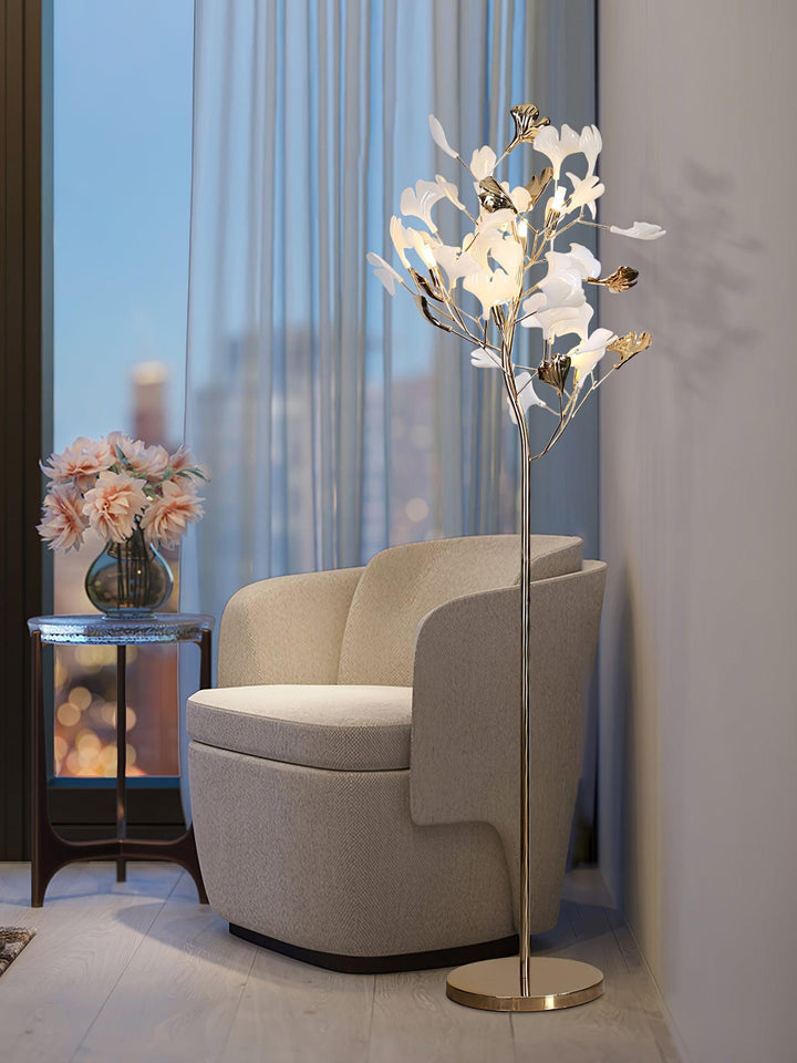 Ginkgo Blad Golvlampa