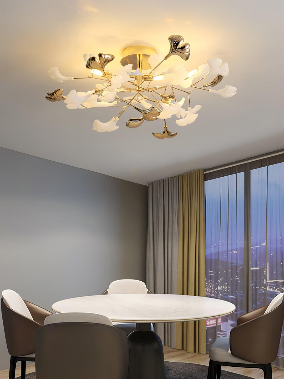 Gingko Flush Taklampa