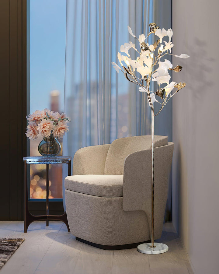 Ginkgo Blad Golvlampa